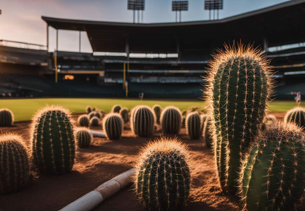 Cactus in a field